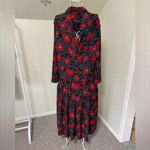 St Michael at Marks & Spencer Vintage Floral Blazer and Skirt Set